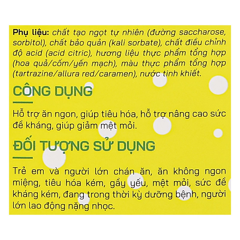 Siro tảo xoắn Dr.Maya giúp ăn ngon, tăng sức đề kháng hương caramel, 30 gói dạng uống (từ 1 tuổi) 13