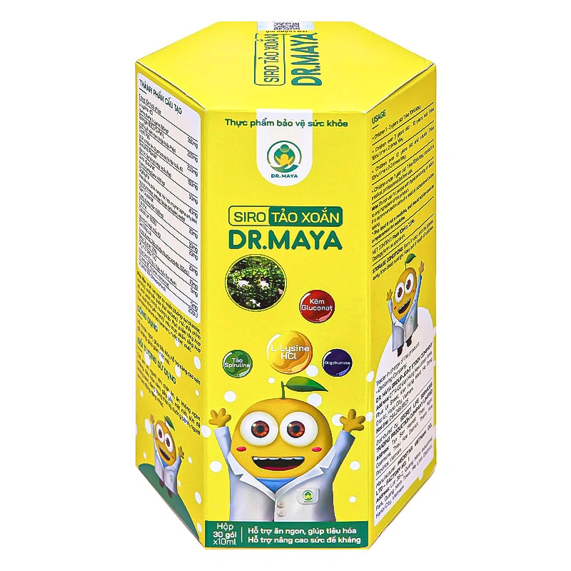 Siro tảo xoắn Dr.Maya giúp ăn ngon, tăng sức đề kháng hương caramel, 30 gói dạng uống (từ 1 tuổi) 2