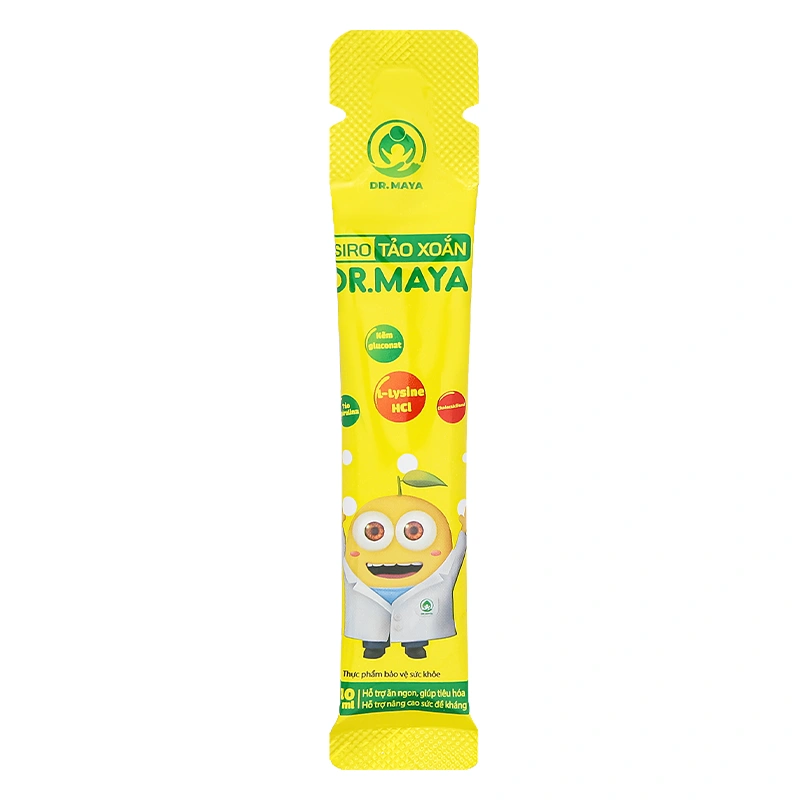Siro tảo xoắn Dr.Maya giúp ăn ngon, tăng sức đề kháng hương caramel, 30 gói dạng uống (từ 1 tuổi) 9