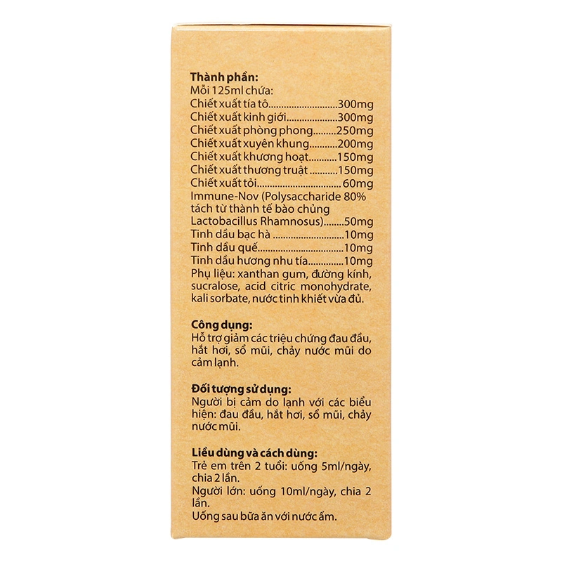 Siro Thanh Lương Thảo DR.CUONG hỗ trợ giảm triệu chứng do cảm lạnh, 125 ml dạng uống (từ 2 tuổi) 4