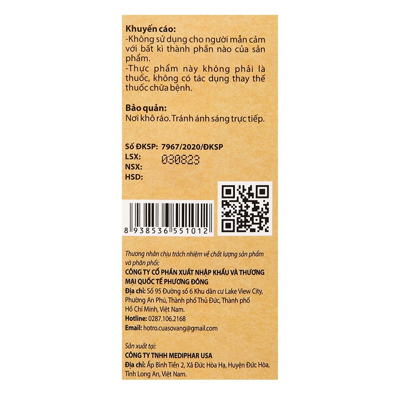 Siro Thanh Lương Thảo DR.CUONG hỗ trợ giảm triệu chứng do cảm lạnh, 125 ml dạng uống (từ 2 tuổi) 9