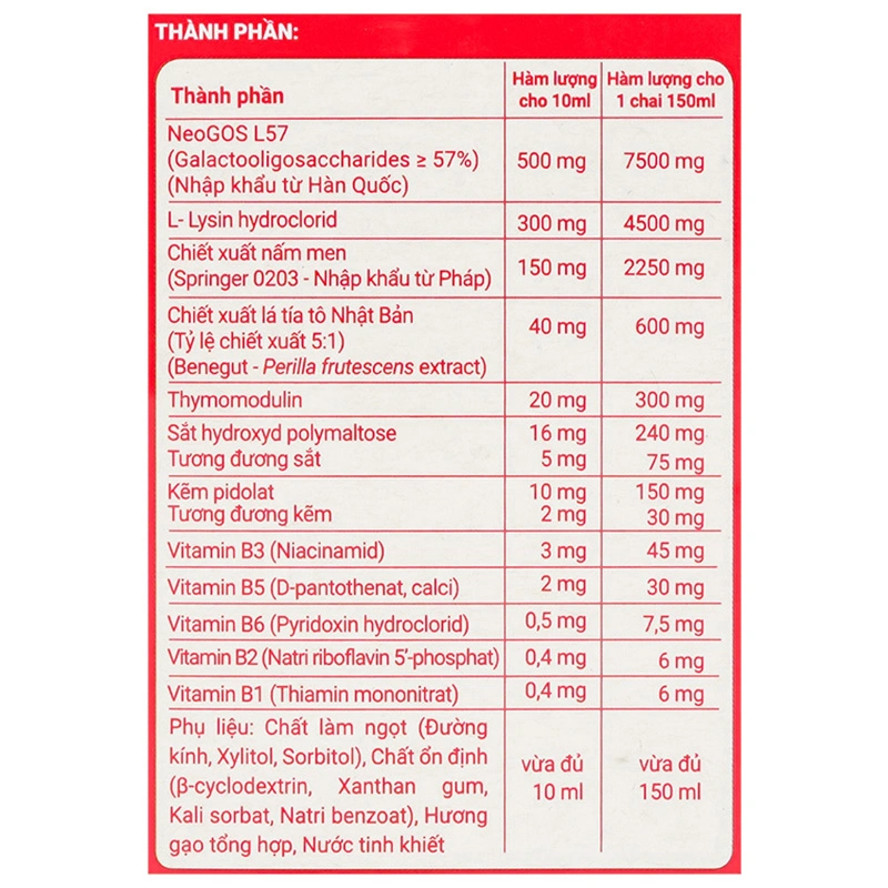 Siro Herbland Healthza Yummy hỗ trợ ăn ngon hương gạo, 150 ml dạng uống (từ 1 tuổi) 8