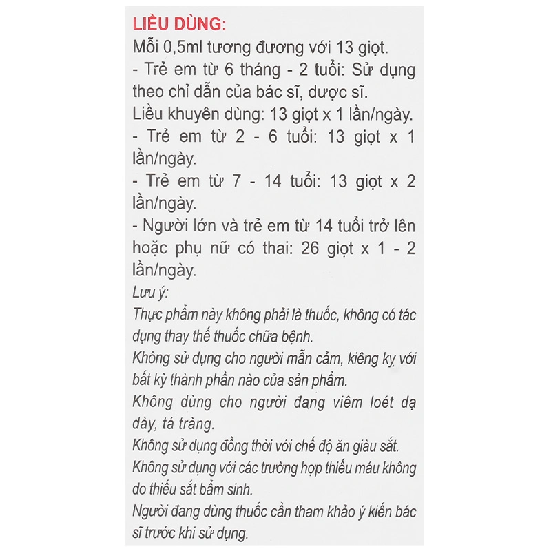 Siro Herbland Iron Drops Kids hỗ trợ cải thiện thiếu máu do thiếu sắt hương socola, 30 ml dạng nhỏ giọt (từ 6 tháng) 10
