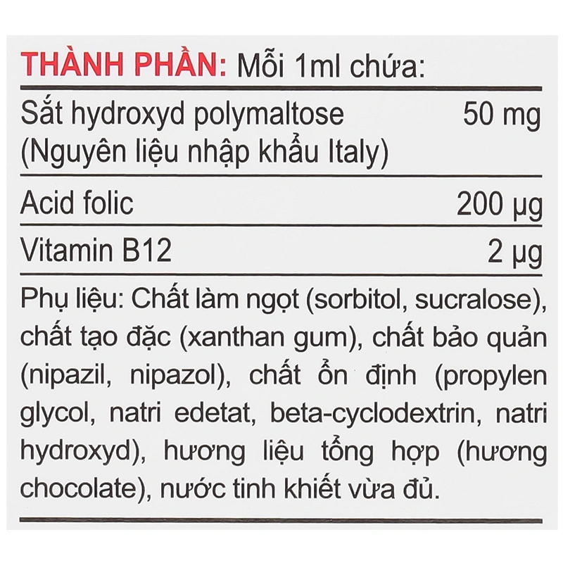 Siro Herbland Iron Drops Kids hỗ trợ cải thiện thiếu máu do thiếu sắt hương socola, 30 ml dạng nhỏ giọt (từ 6 tháng) 8