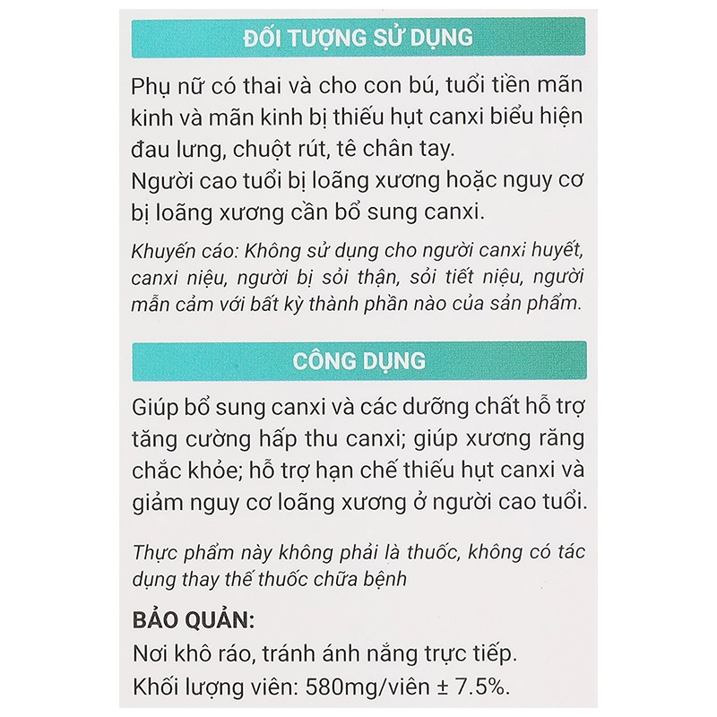Avisure Hi-Cal hỗ trợ xương răng chắc khỏe, 60 viên dạng viên (từ 6 tuổi) 8