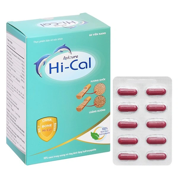 Avisure Hi-Cal hỗ trợ xương răng chắc khỏe, 60 viên dạng viên (từ 6 tuổi) 1
