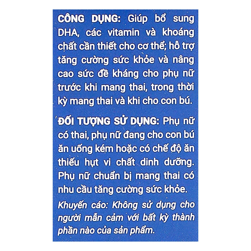 Bộ 2 hộp Avisure mama bổ sung vitamin và khoáng chất hương vani, 60 viên dạng viên 12