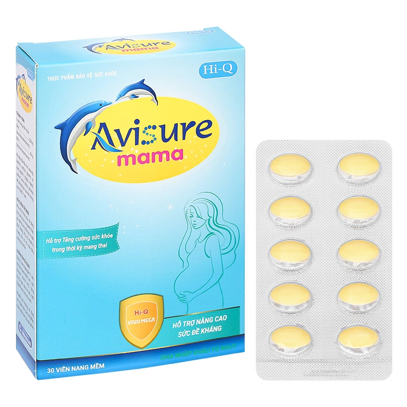Bộ 2 hộp Avisure mama bổ sung vitamin và khoáng chất hương vani, 60 viên dạng viên 14