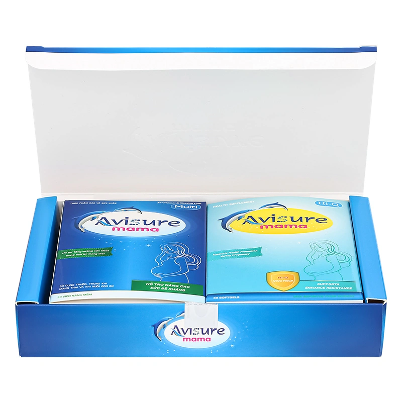 Bộ 2 hộp Avisure mama bổ sung vitamin và khoáng chất hương vani, 60 viên dạng viên 3