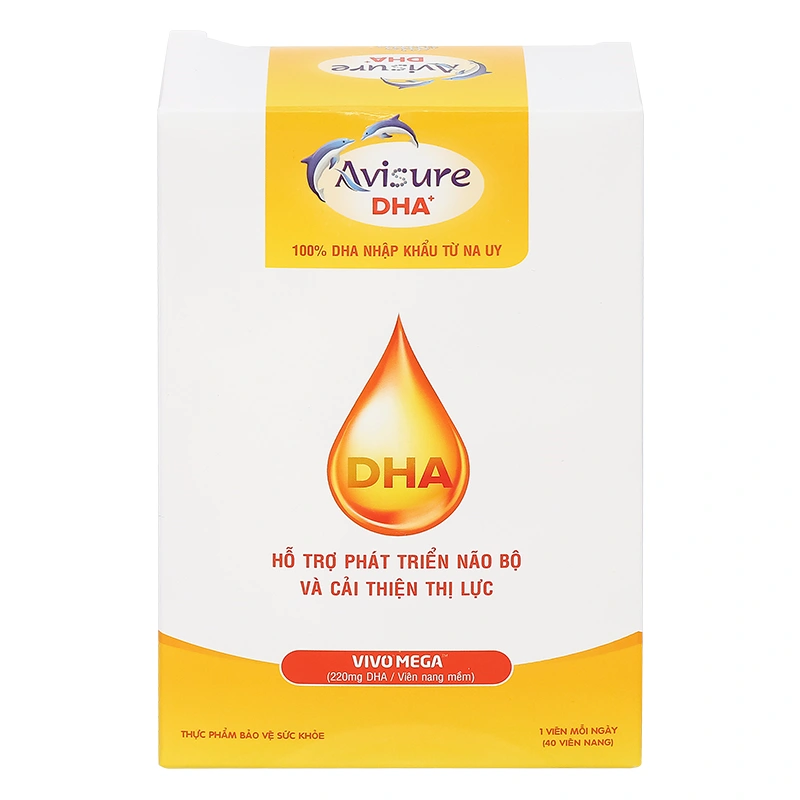 Avisure DHA hỗ trợ não bộ và thị lực hương vani, 40 viên dạng viên (từ 3 tuổi) 2