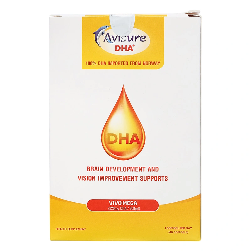 Avisure DHA hỗ trợ não bộ và thị lực hương vani, 40 viên dạng viên (từ 3 tuổi) 3