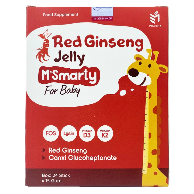 Thạch M'Smarty Red Ginseng bổ sung vitamin và khoáng chất hương sâm, 24 gói (từ 1 tuổi) 2