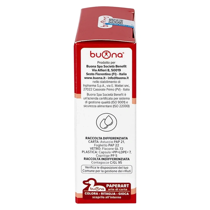 Buona Ferrodue bổ sung sắt, hỗ trợ tạo hồng cầu hương dâu, 15 ml dạng nhỏ giọt (từ 0 tháng) 3