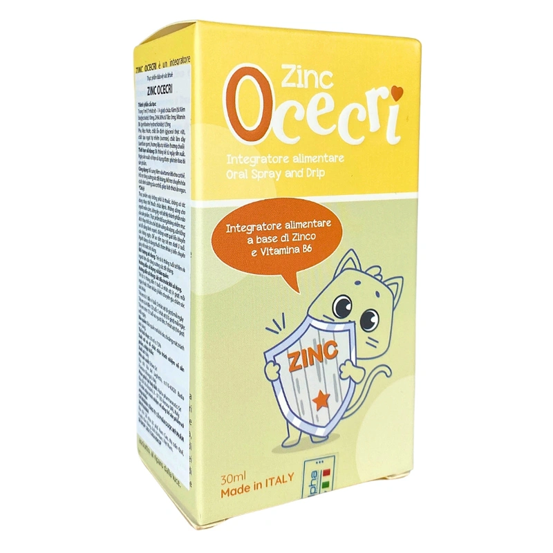 Ocecri Zinc bổ sung kẽm hỗ trợ ăn ngon, tăng đề kháng hương chuối, 30 ml dạng xịt (từ 6 tháng) 3