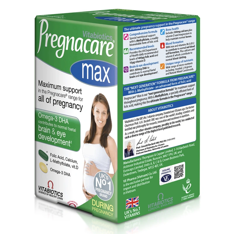 Vitabiotics Pregnacare Max bổ sung vitamin và khoáng chất, 84 viên dạng viên 2