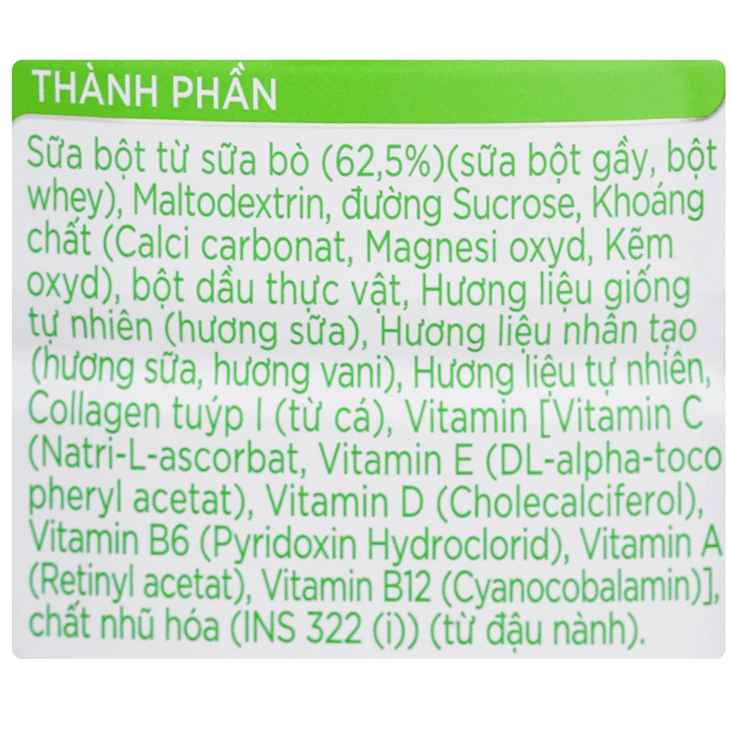 Sữa bột người lớn Anlene Gold 3X hương vani 800g 10