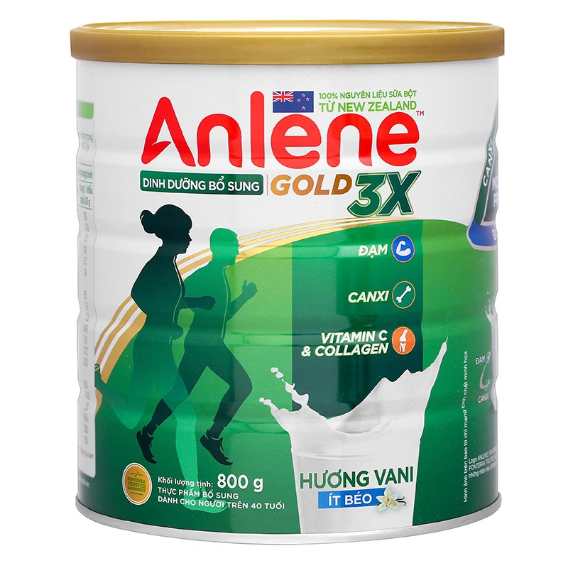 Sữa bột người lớn Anlene Gold 3X hương vani 800g 2