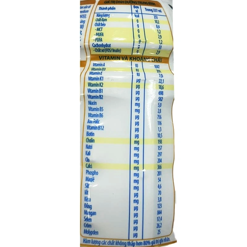 Thùng 24 chai sữa bột người lớn pha sẵn Nutifood Varna Complete hương nhạt thanh 237 ml 7