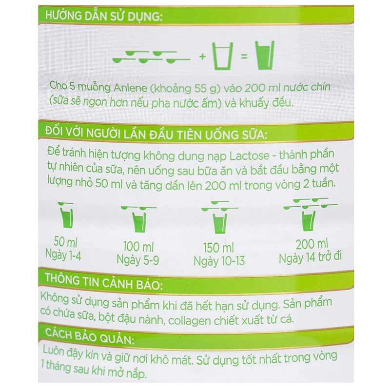 Sữa bột người lớn Anlene Total 10 hương vani 800g 9