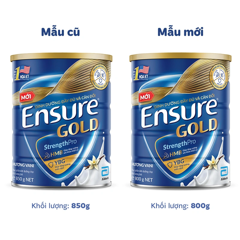 Sữa bột người lớn Ensure Gold StrengthPro hương vani 380g 7