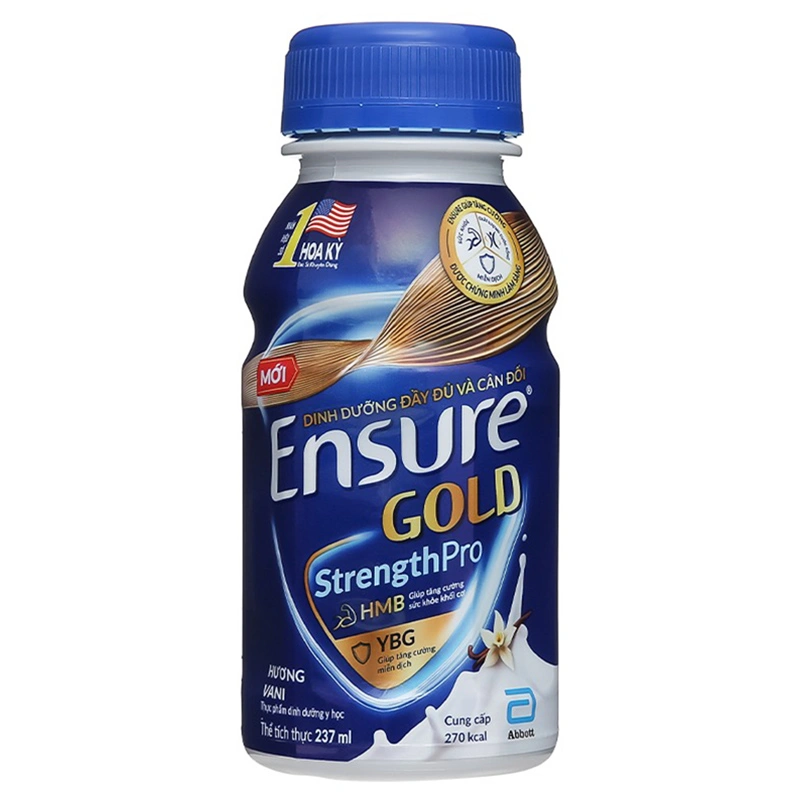 Sữa bột người lớn pha sẵn Ensure Gold hương vani 237 ml 1