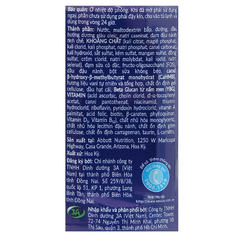 Lốc 6 chai sữa bột người lớn pha sẵn Ensure Gold hương vani 237 ml 7