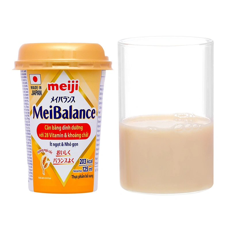 Thùng 24 hộp thực phẩm bổ sung Meiji MeiBalance hương ngũ cốc 125 ml dành cho người lớn - Giao bao bì ngẫu nhiên 29