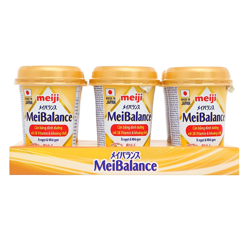 Thùng 24 hộp thực phẩm bổ sung Meiji MeiBalance hương ngũ cốc 125 ml dành cho người lớn - Giao bao bì ngẫu nhiên 10