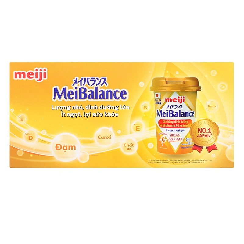 Thùng 24 hộp thực phẩm bổ sung Meiji MeiBalance hương ngũ cốc 125 ml dành cho người lớn - Giao bao bì ngẫu nhiên 7