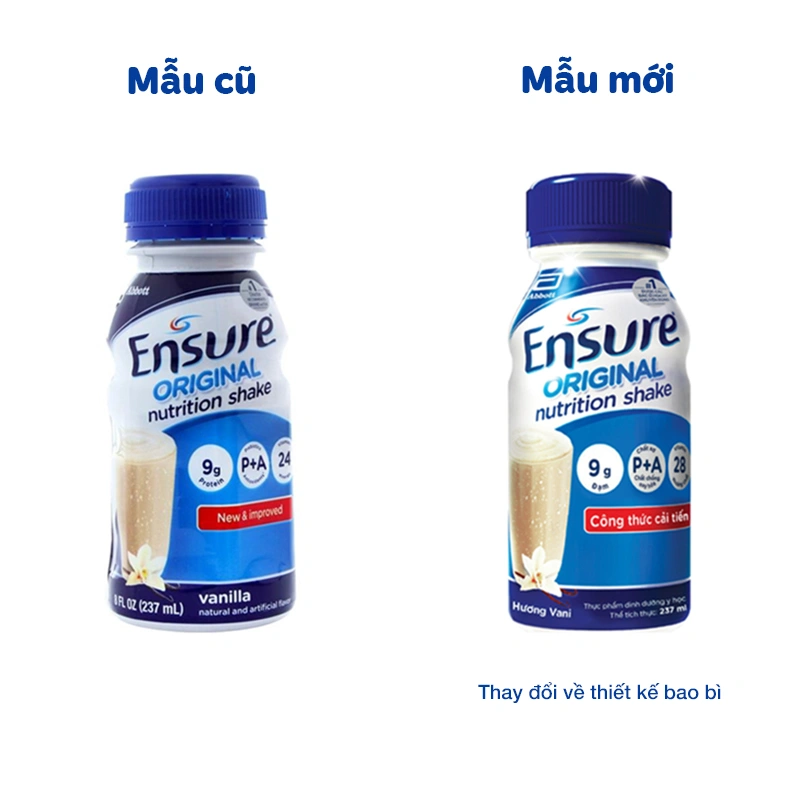 Lốc 6 chai sữa bột người lớn pha sẵn Ensure Original hương vani 237 ml 2