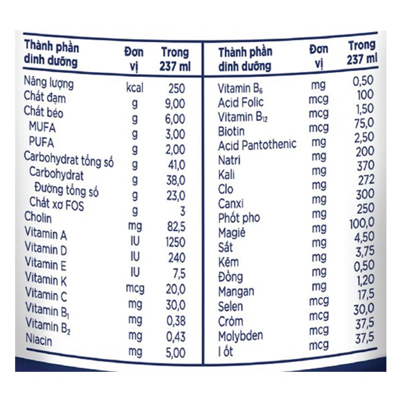 Lốc 6 chai sữa bột người lớn pha sẵn Ensure Original hương vani 237 ml 6