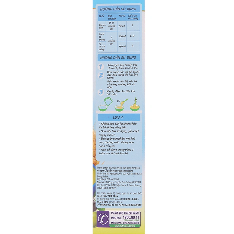 Bột ăn dặm MetaCare cá hồi, phô mai, cải bó xôi và olive hộp 200g (7 - 24 tháng) 3