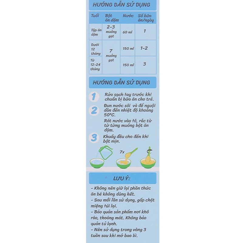 Bột ăn dặm MetaCare cá hồi, phô mai, cải bó xôi và olive hộp 200g (7 - 24 tháng) 7