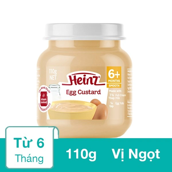 Bột ăn dặm Heinz sữa, trứng hũ 110g (từ 6 tháng) 1
