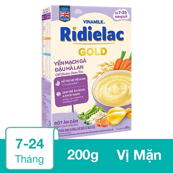 Bột ăn dặm Vinamilk Ridielac Gold gà, bí đỏ hộp 200g (7 - 24 tháng) - Giao bao bì ngẫu nhiên 78