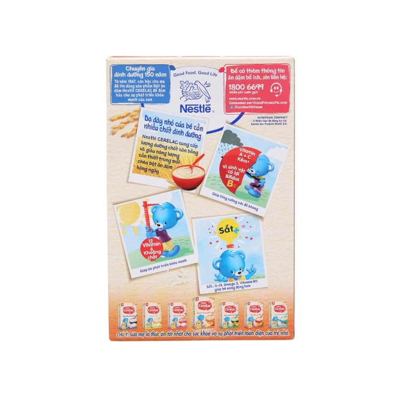Bột ăn dặm Nestlé Cerelac gạo, trái cây hỗn hợp hộp 200g (từ 6 tháng) 2