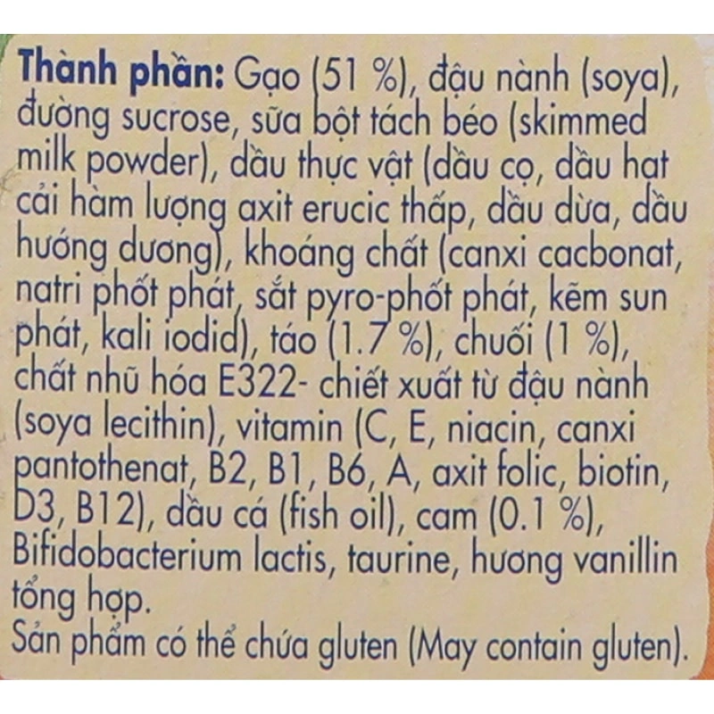 Bột ăn dặm Nestlé Cerelac gạo, trái cây hỗn hợp hộp 200g (từ 6 tháng) 5