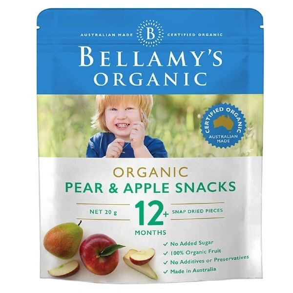 Bánh ăn dặm Bellamys Organic vị táo sấy gói 20g (từ 1 tuổi) 3