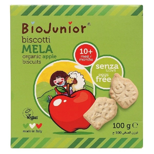 Bánh quy ăn dặm BioJunior Biscotti vị cacao hộp 100g (từ 10 tháng) 3