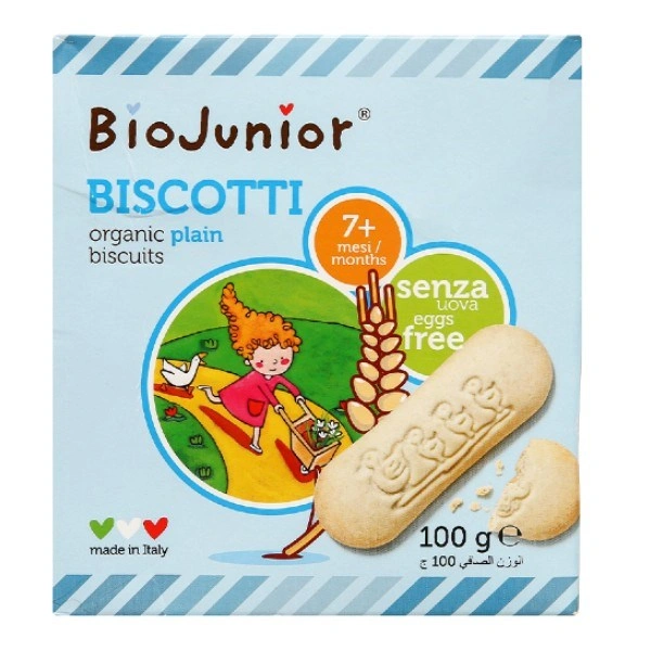 Bánh ăn dặm BioJunior Biscotti vị truyền thống hộp 100g (từ 7 tháng) 1