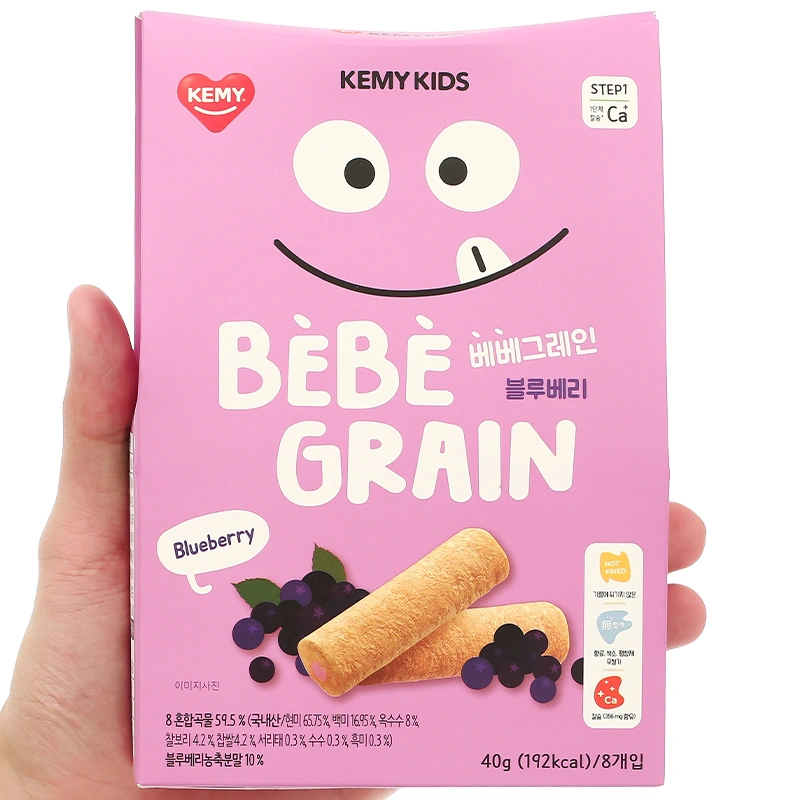 Bánh ngũ cốc ăn dặm Kemy Kids vị dâu hộp 40g (từ 8 tháng) 13