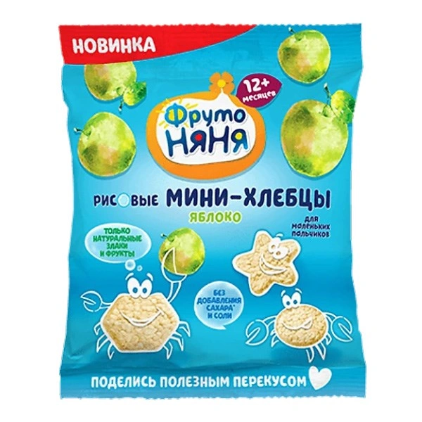 Bánh ăn dặm Fruto Nyanya vị táo gói 30g (từ 1 tuổi) 1