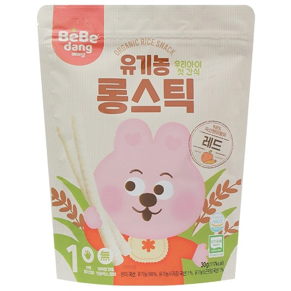 Bánh gạo lứt ăn dặm Bebedang vị rong biển gói 30g (từ 6 tháng) 5