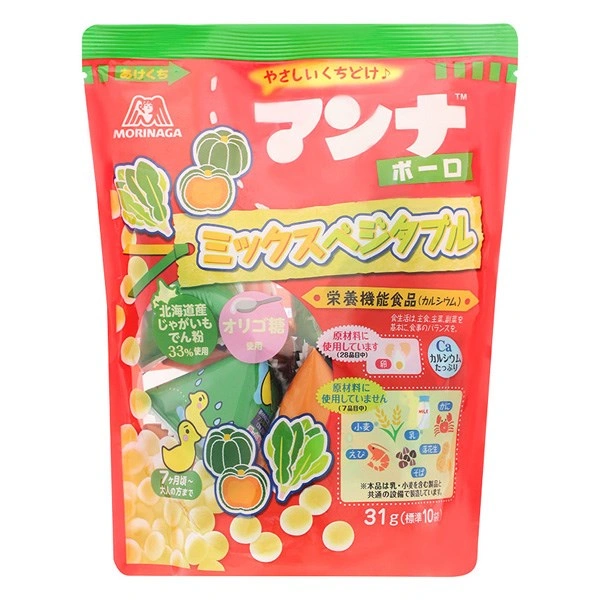 Bánh trứng ăn dặm Manna Bolo vị rau củ gói 31g (từ 7 tháng) 1