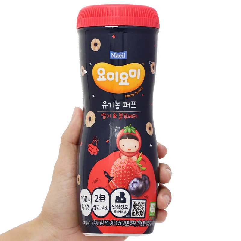 Bánh gạo ăn dặm Maeil Yommy Yommy vị chuối, xoài lon 42g (từ 1 tuổi) 11