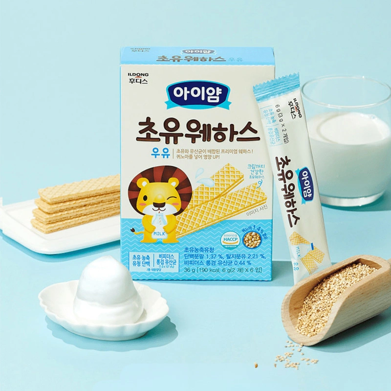 Bánh xốp ăn dặm ILDONG Ayiyum vị sữa hộp 36g (từ 1 tuổi) 5