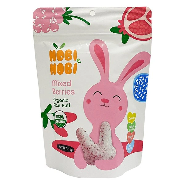 Bánh gạo ăn dặm Nobi Nobi vị quả mọng gói 15g (từ 8 tháng) - Giao bao bì ngẫu nhiên 1