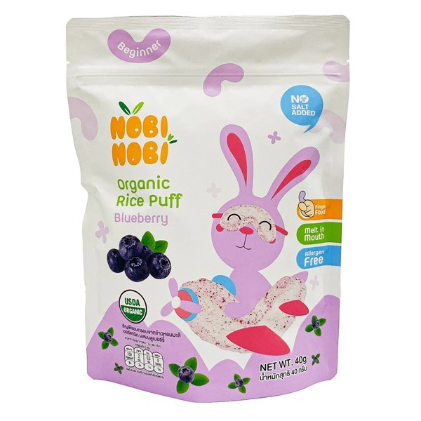 Bánh gạo ăn dặm Nobi Nobi vị việt quất gói 40g (từ 6 tháng) 1