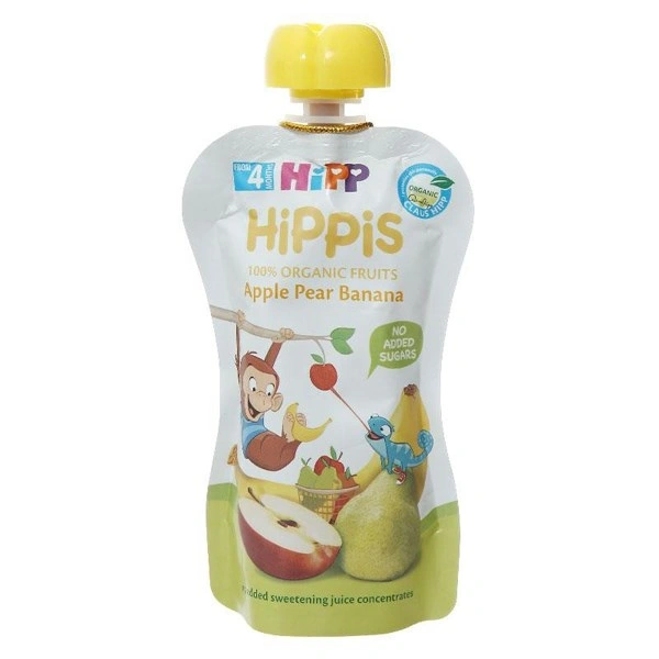 Dinh dưỡng trái cây nghiền HiPPiS táo, chuối túi 100g (từ 6 tháng) 11