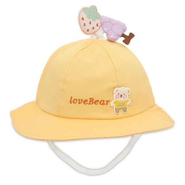 Nón vành cho bé Á Châu Love Bear màu da 7